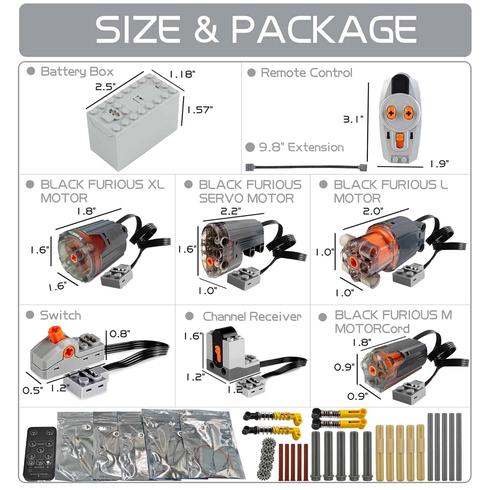 Conjunto de Motor Funcional de 44PCS Mutcretus, Nuevos - Imagen 10