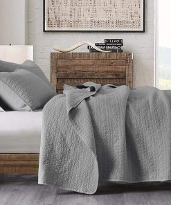 Juego de colcha tamaño Oversized King, Gris California King
