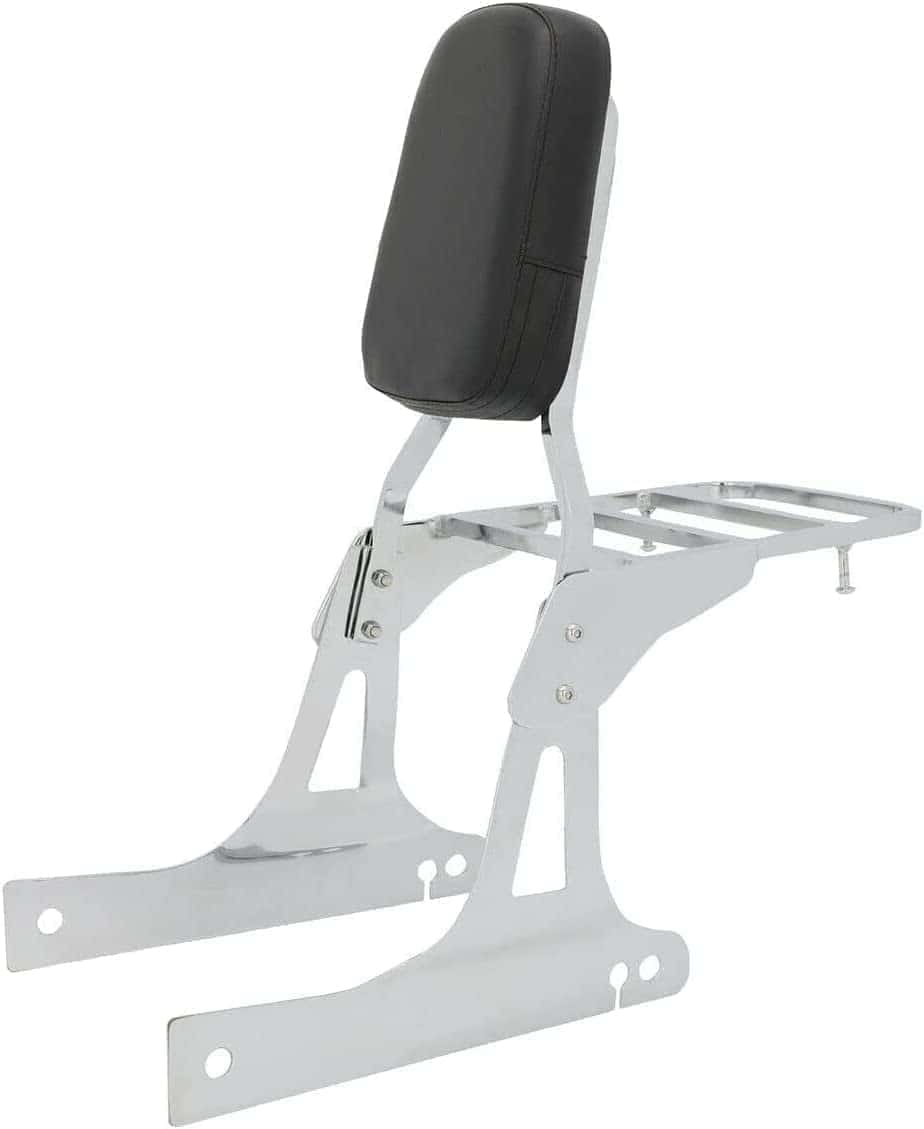 Respaldo trasero de motocicleta cromado compatible con - Imagen 3