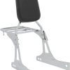Respaldo trasero de motocicleta cromado compatible con