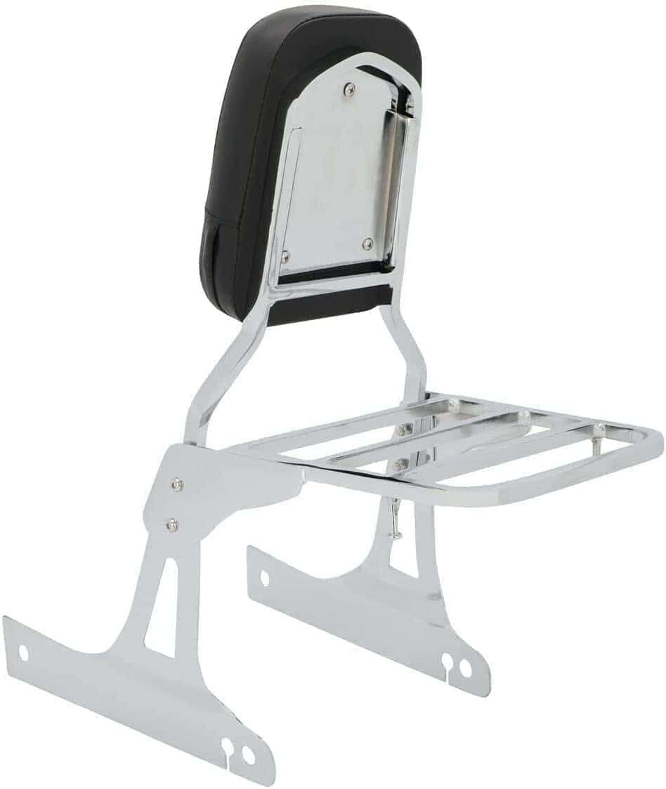 Respaldo trasero de motocicleta cromado compatible con - Imagen 6