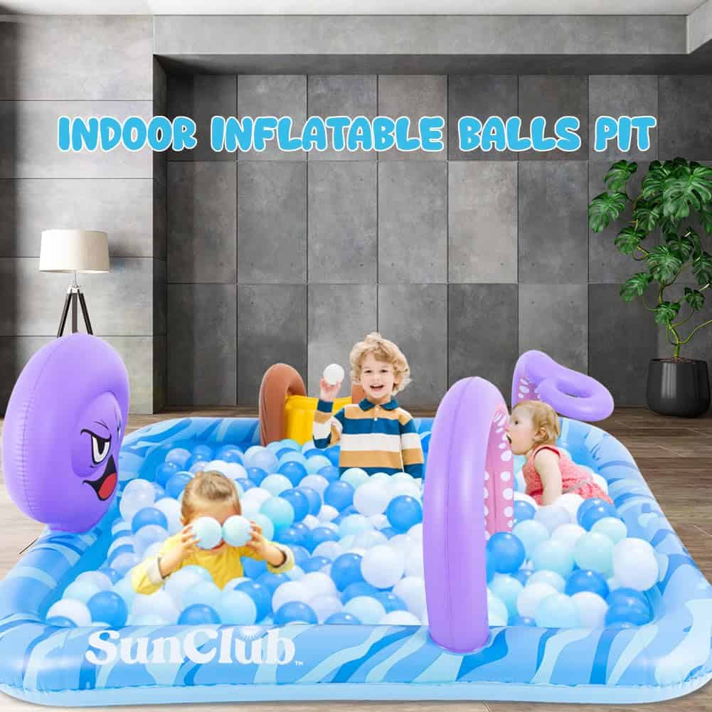 Centro de Juego Inflable, Piscina Pulpo Inflable con - Imagen 8