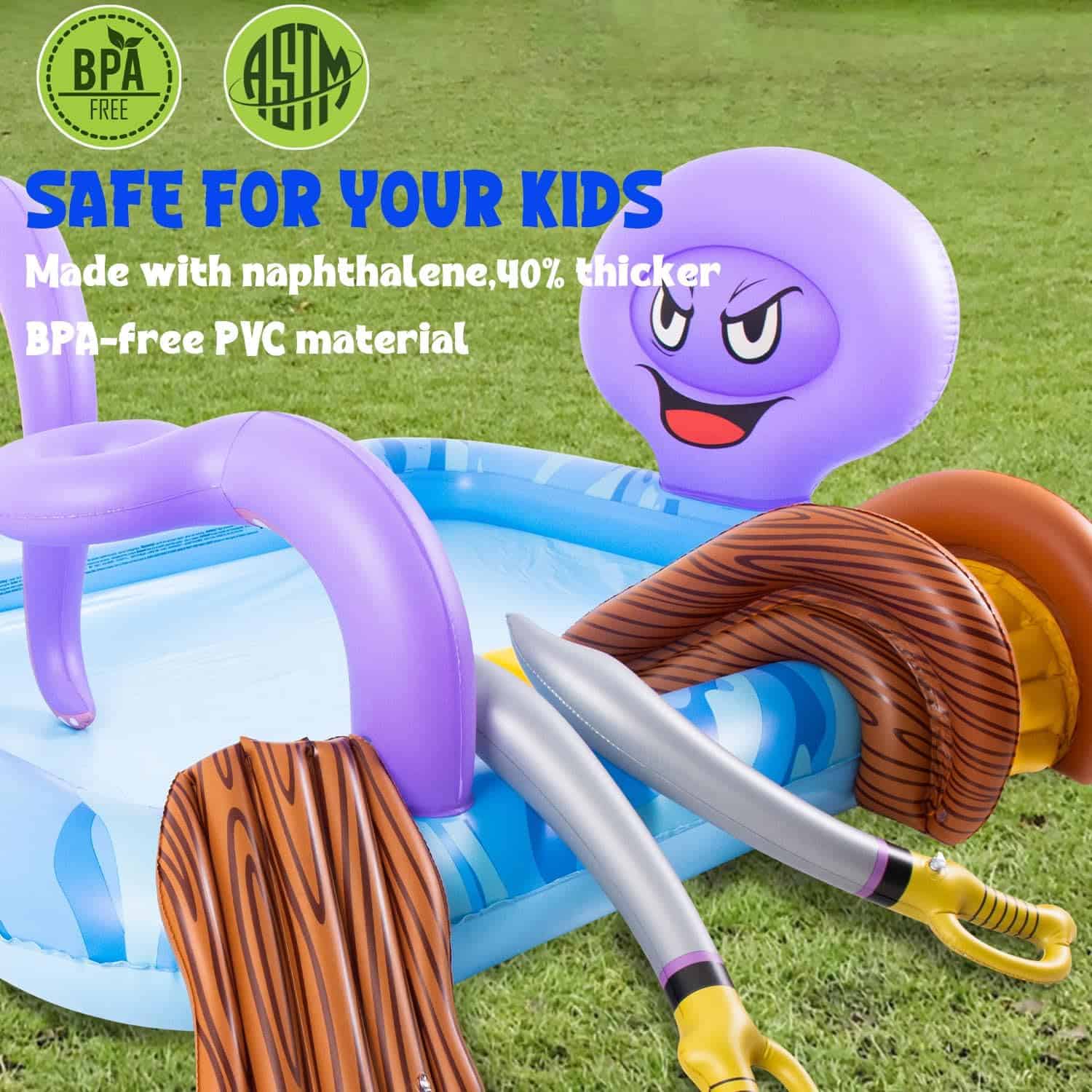 Centro de Juego Inflable, Piscina Pulpo Inflable con - Imagen 4