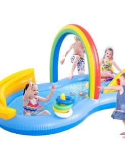 Piscina Inflable para Niños con Tobogán de Agua, Centro de