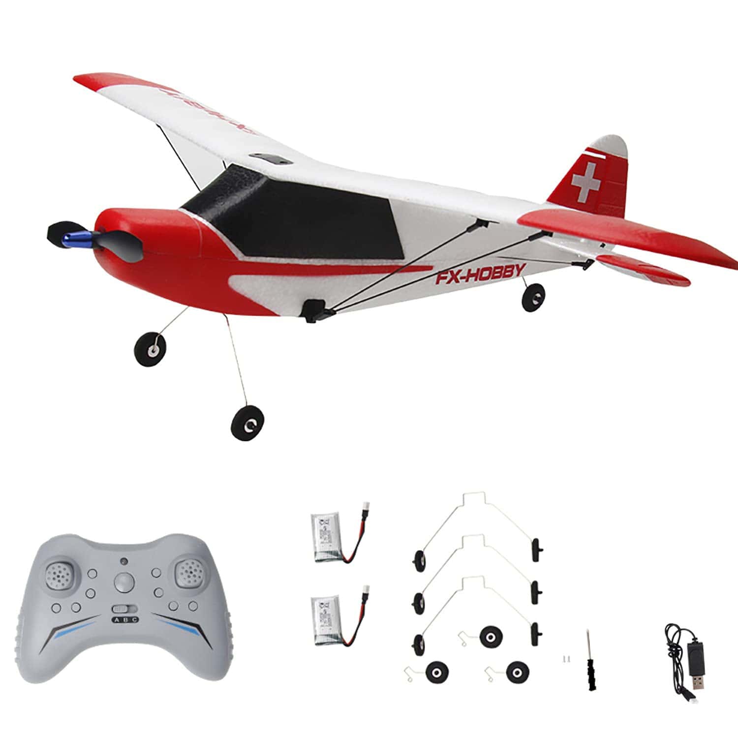 Avión RC PLRB TOYS con Motor Brushless RC 3 Canales Modelo