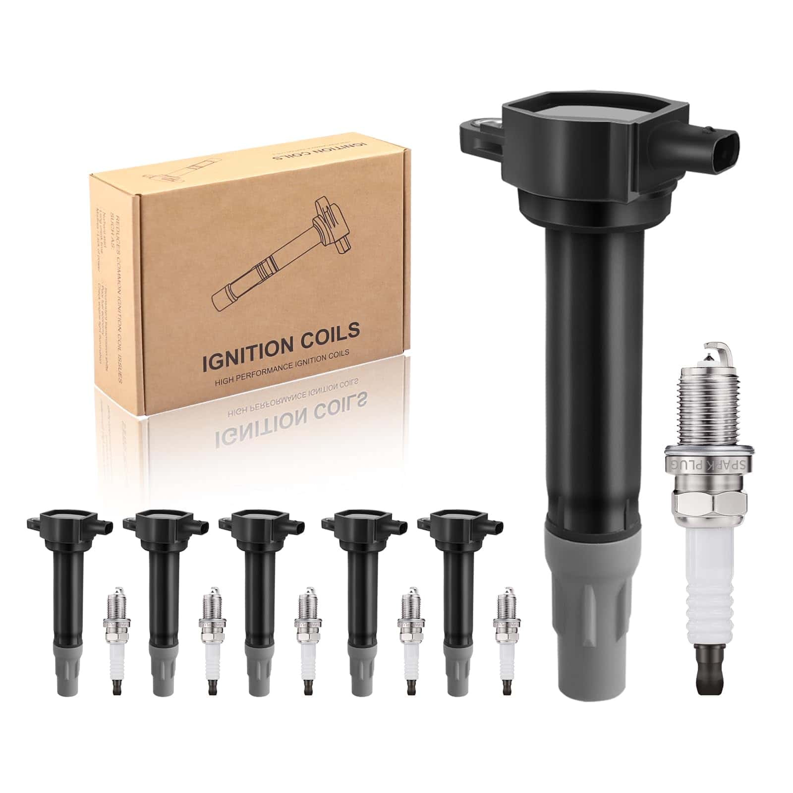 Juego de 6 Bobinas de Encendido TXROMTZ y Bujías 7781