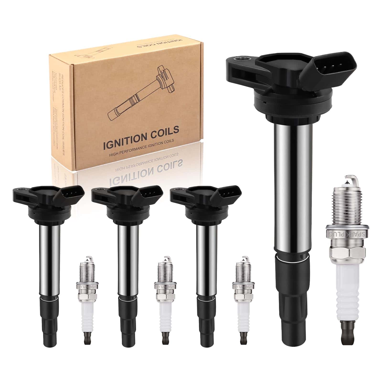 Set de 4 bobinas de encendido y 93501 Bujías de Platino