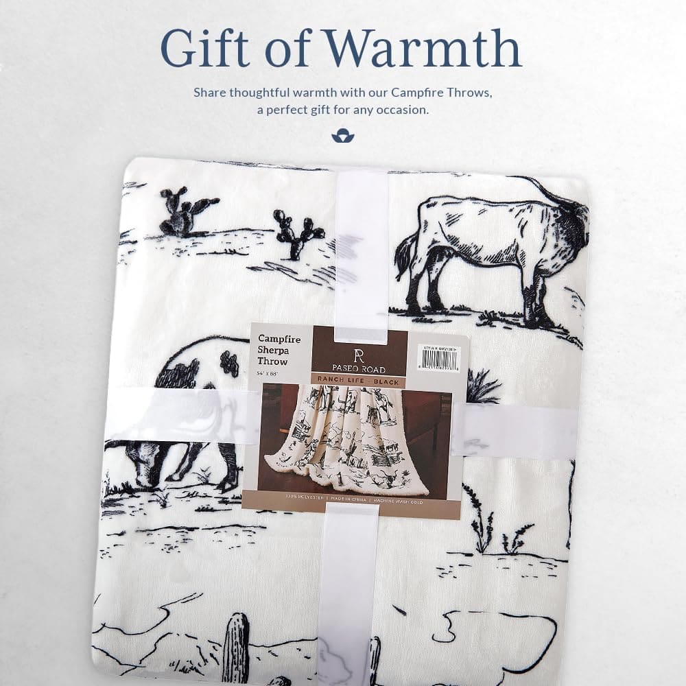 Manta Sherpa Indigo Hill by HiEnd Accents Ranch Life, - Imagen 6