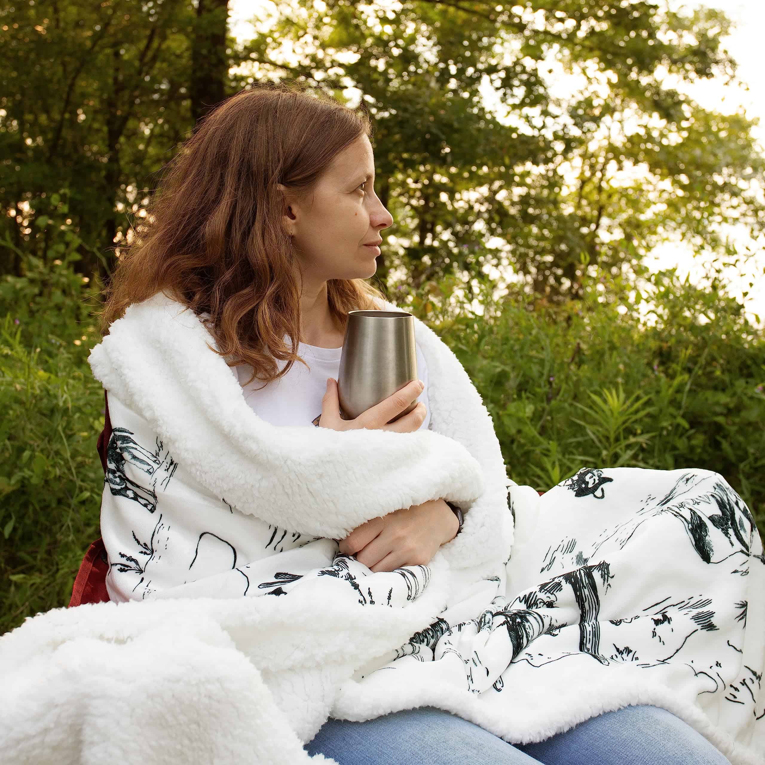 Manta Sherpa Indigo Hill by HiEnd Accents Ranch Life, - Imagen 8