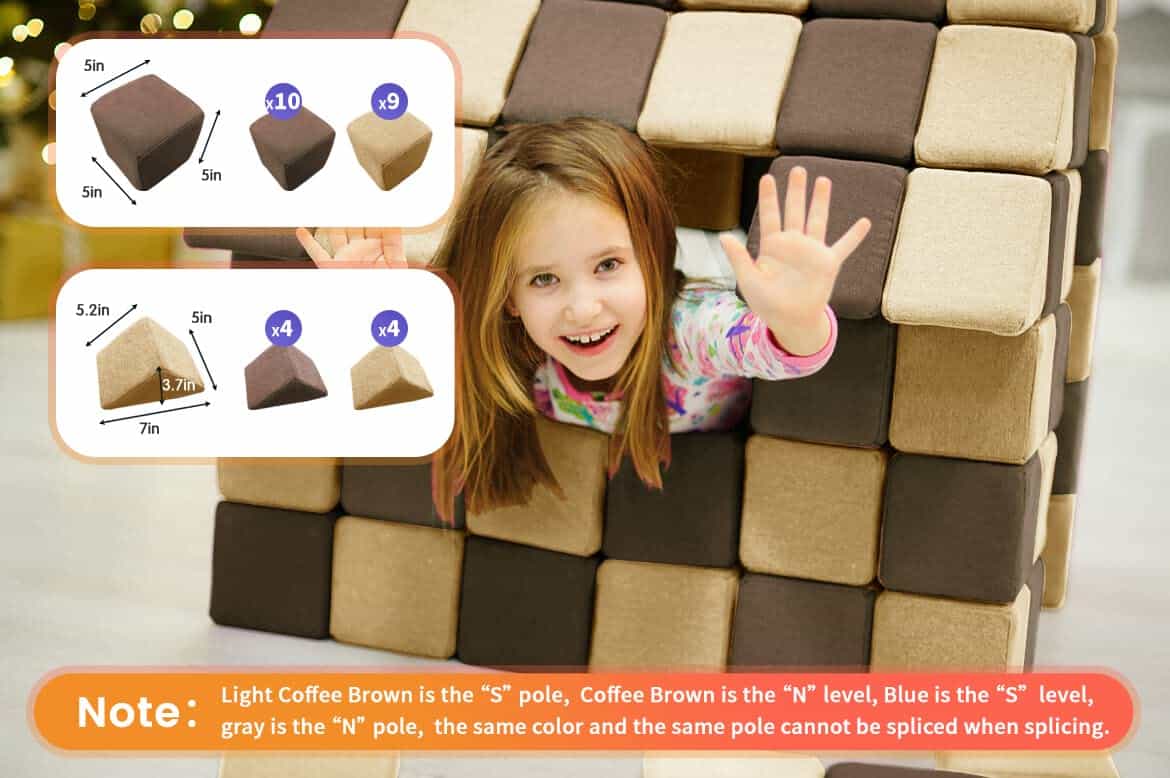 Bloques de Construcción Magnéticos nets Tribe para Niños, - Imagen 6