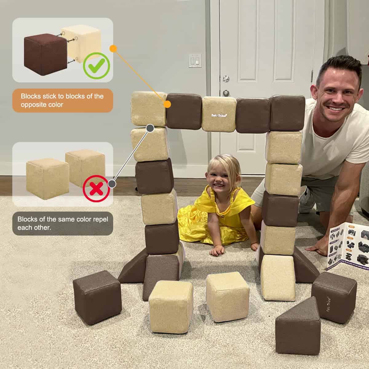 Bloques de Construcción Magnéticos nets Tribe para Niños, - Imagen 3