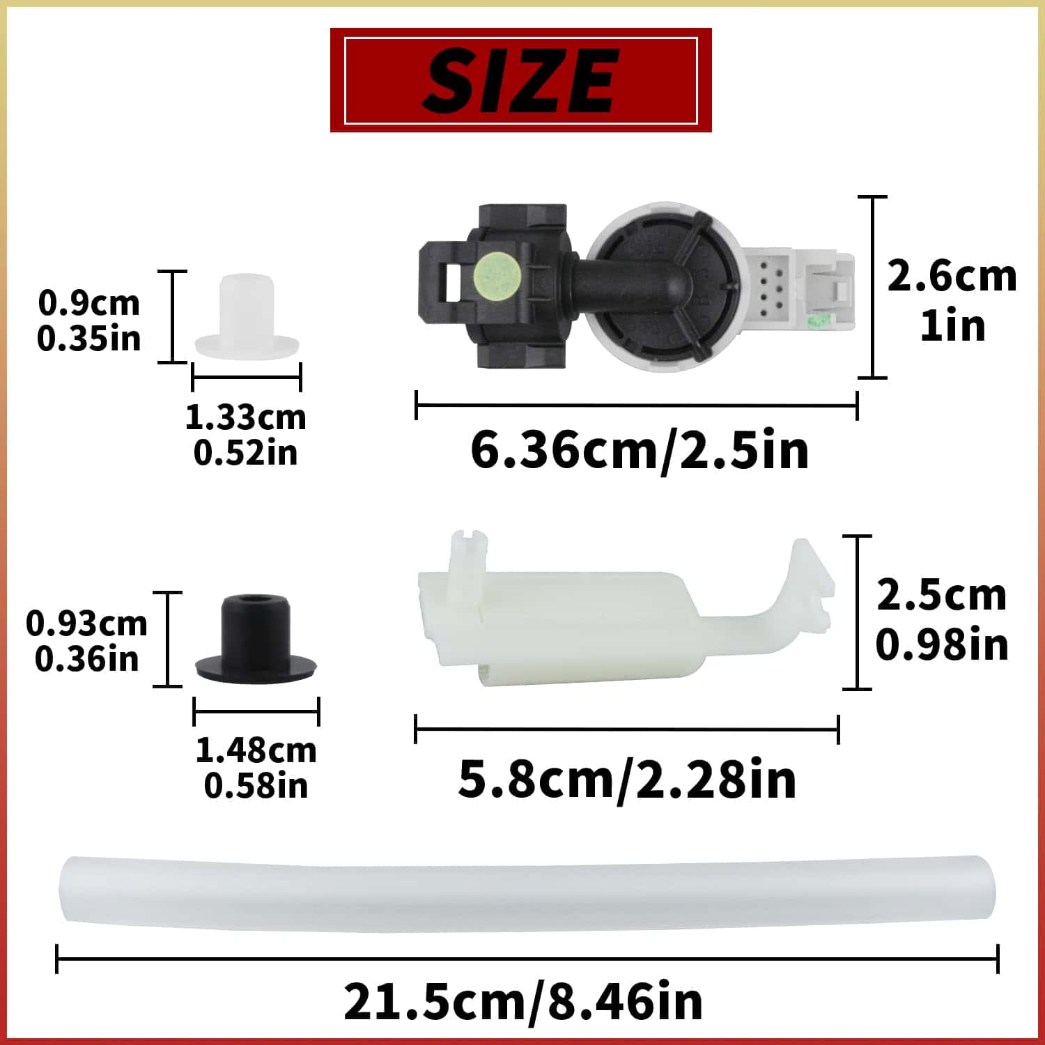 Kit de interruptor de sensor de presión para lavavajillas - Imagen 3