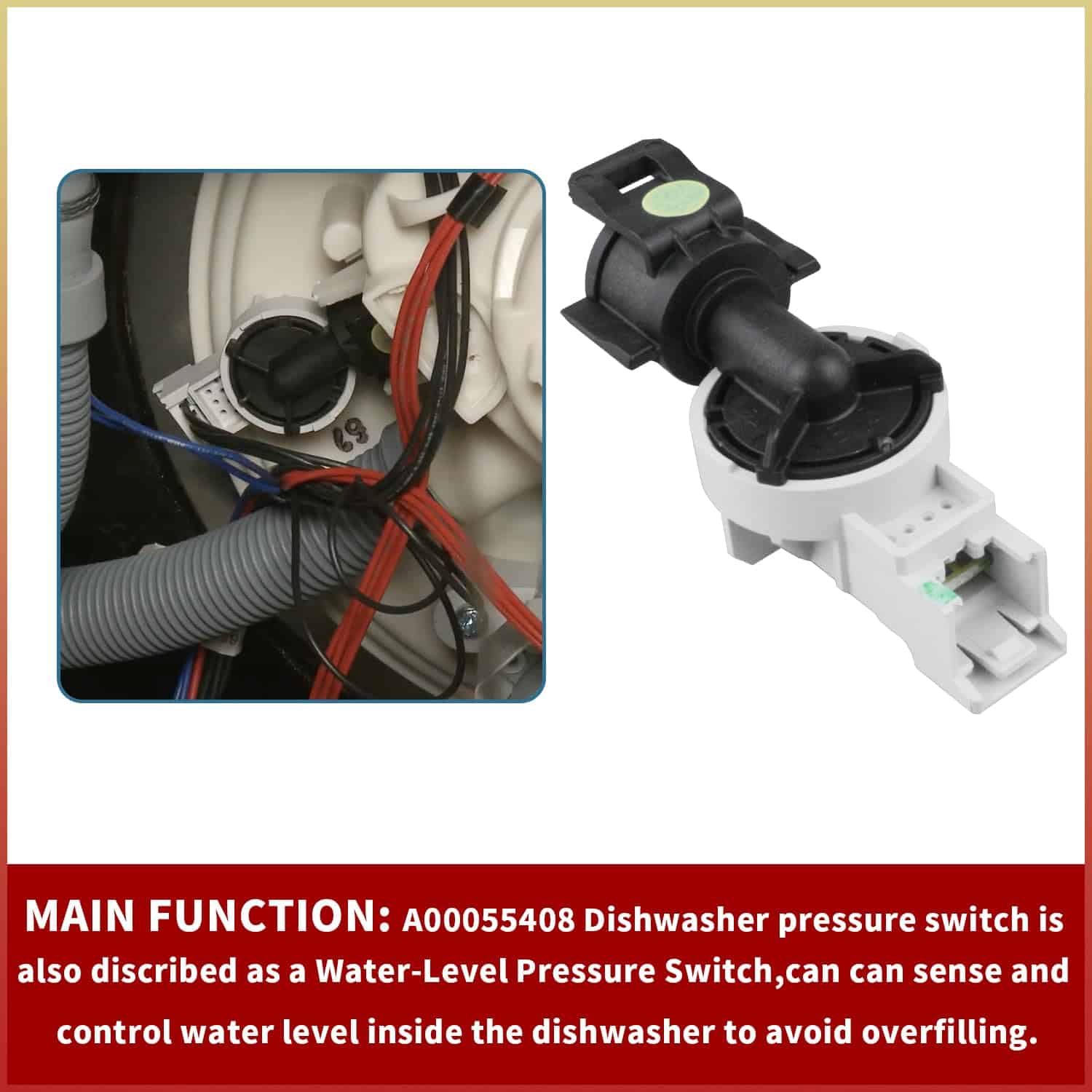 Interruptor de Sensor de Presión para Lavavajillas - Imagen 5