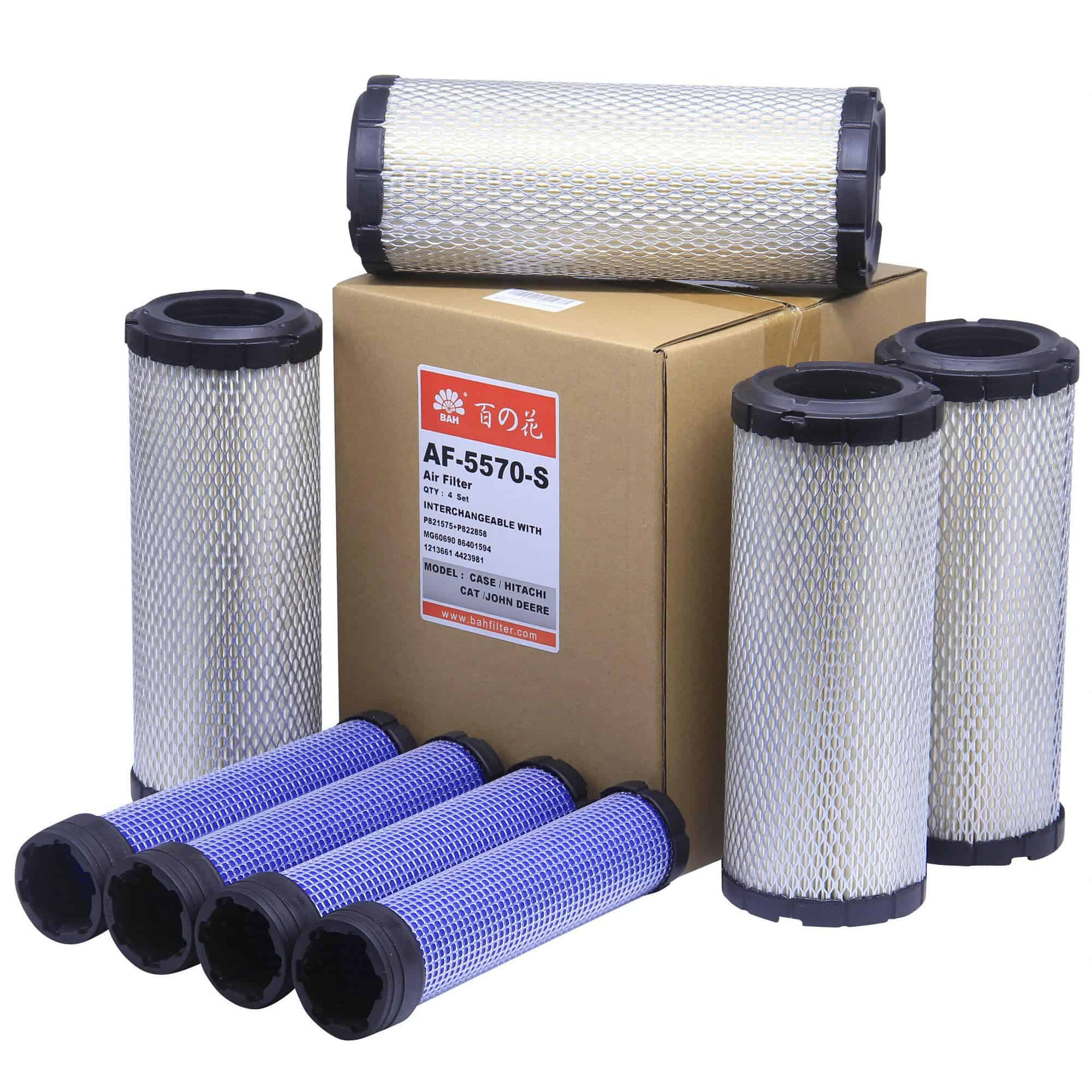 Paquete de 4 filtros de aire (H&V) BAIZHIHUA AF-5570-4