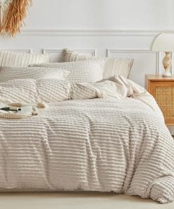 Juego de Funda de Edredón Boho WARMDERN Tamaño King, Juego