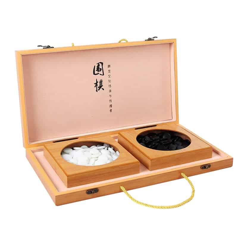 19 x19 Bolsas de Go Plegables y Piezas de Go de Jade - Imagen 5