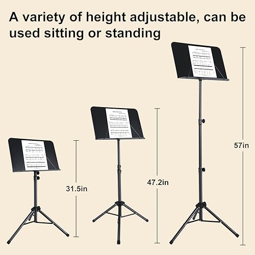Atril de partituras AODSK, 2 en 1 Atril de partituras - Imagen 7