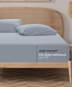 Sábana Ajustable Zaizaihome 100% Algodón Egipcio para Cal