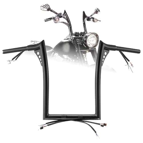 TIGERSGATE PRE-WIRED 14" Rise Diablo Ape Hangers 1 1/4" Fat