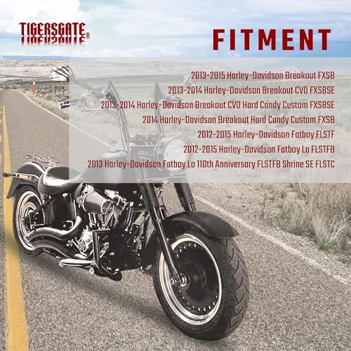 TIGERSGATE PRE-WIRED 14" Rise Diablo Ape Hangers 1 1/4" Fat - Imagen 3