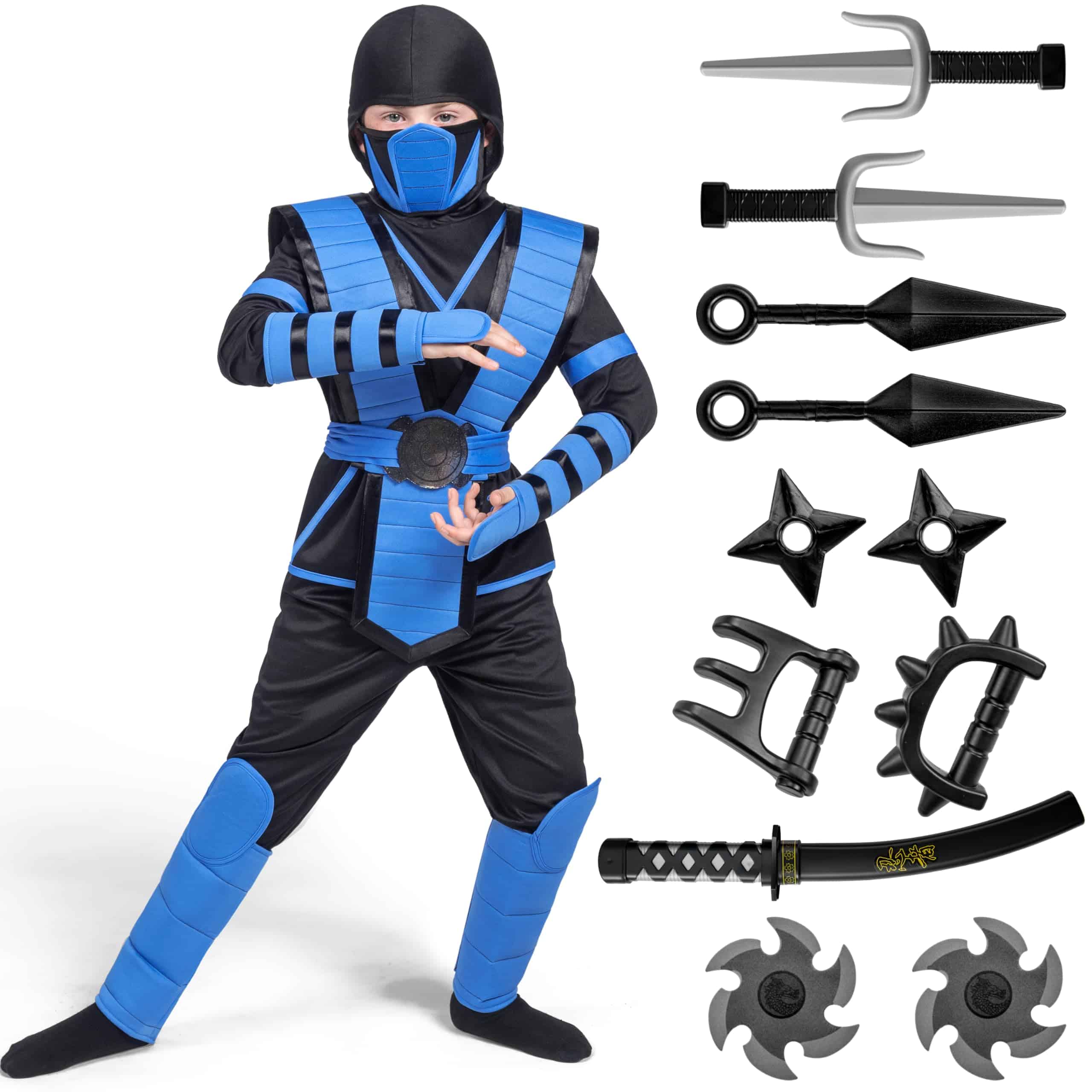 Disfraz de Ninja Azul Spooktacular Creations -Azul