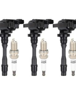 ECCPP UF525 3 bobinas de encendido con 3 bujías de iridio