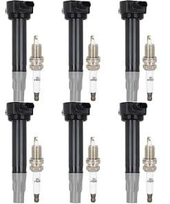 ECCPP ‎UF502 6 bobinas de encendido con 6 bujías de iridio