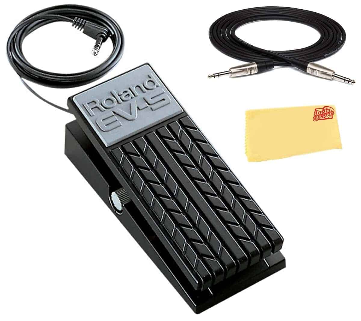 Pedal de Expresión Roland EV-5 con Cable TRS y Paño de