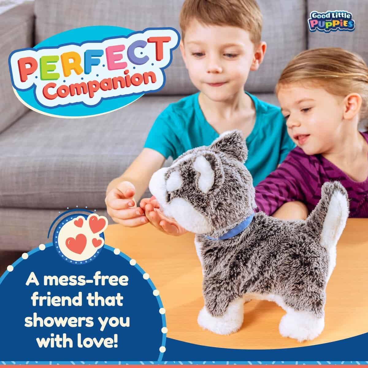 Perrito Interactivo de Peluche, Pastor Siberiano disfruta - Imagen 6