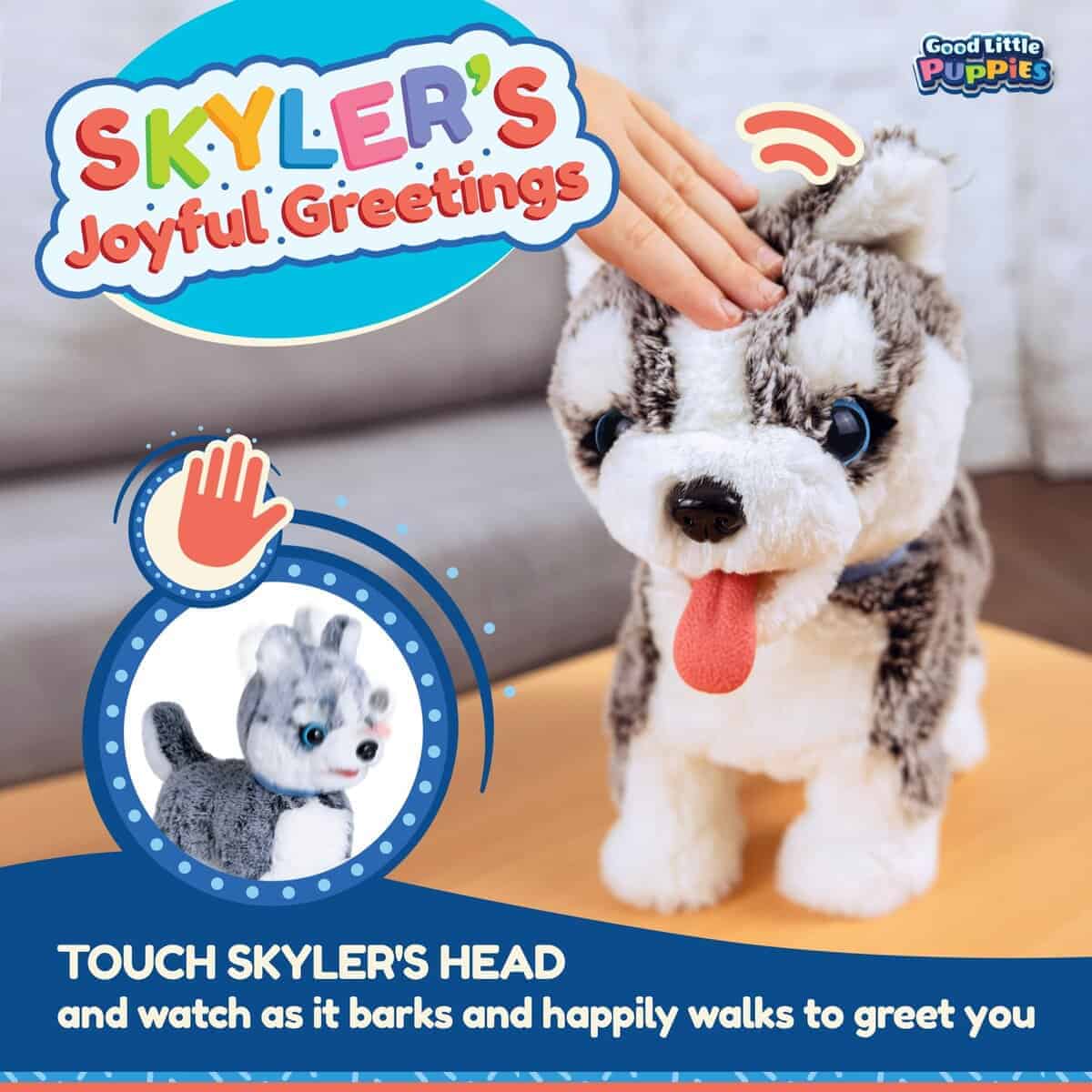 Perrito Interactivo de Peluche, Pastor Siberiano disfruta - Imagen 5