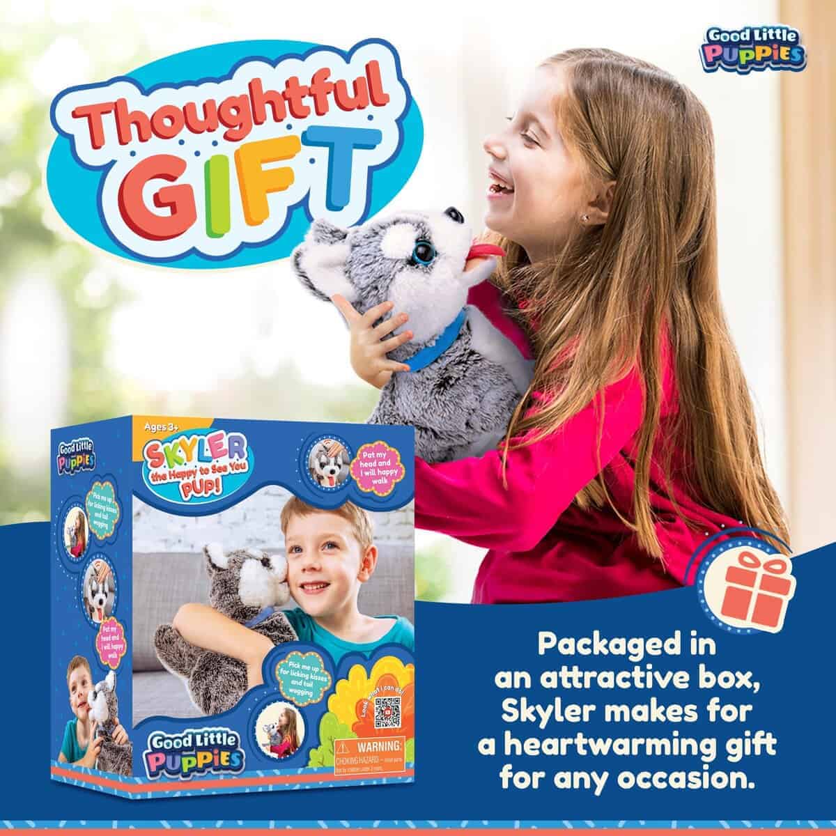 Perrito Interactivo de Peluche, Pastor Siberiano disfruta - Imagen 7