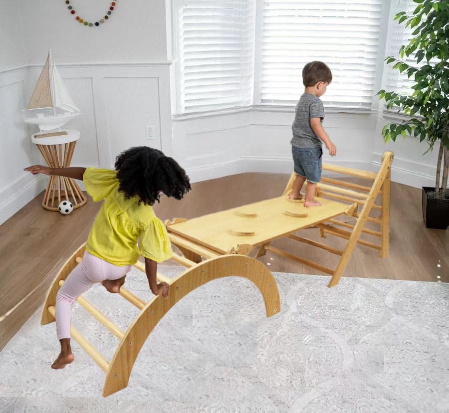 Avenlur Cedar 5-in-1 Indoor Gym Playset - Set de Juegos de - Imagen 7