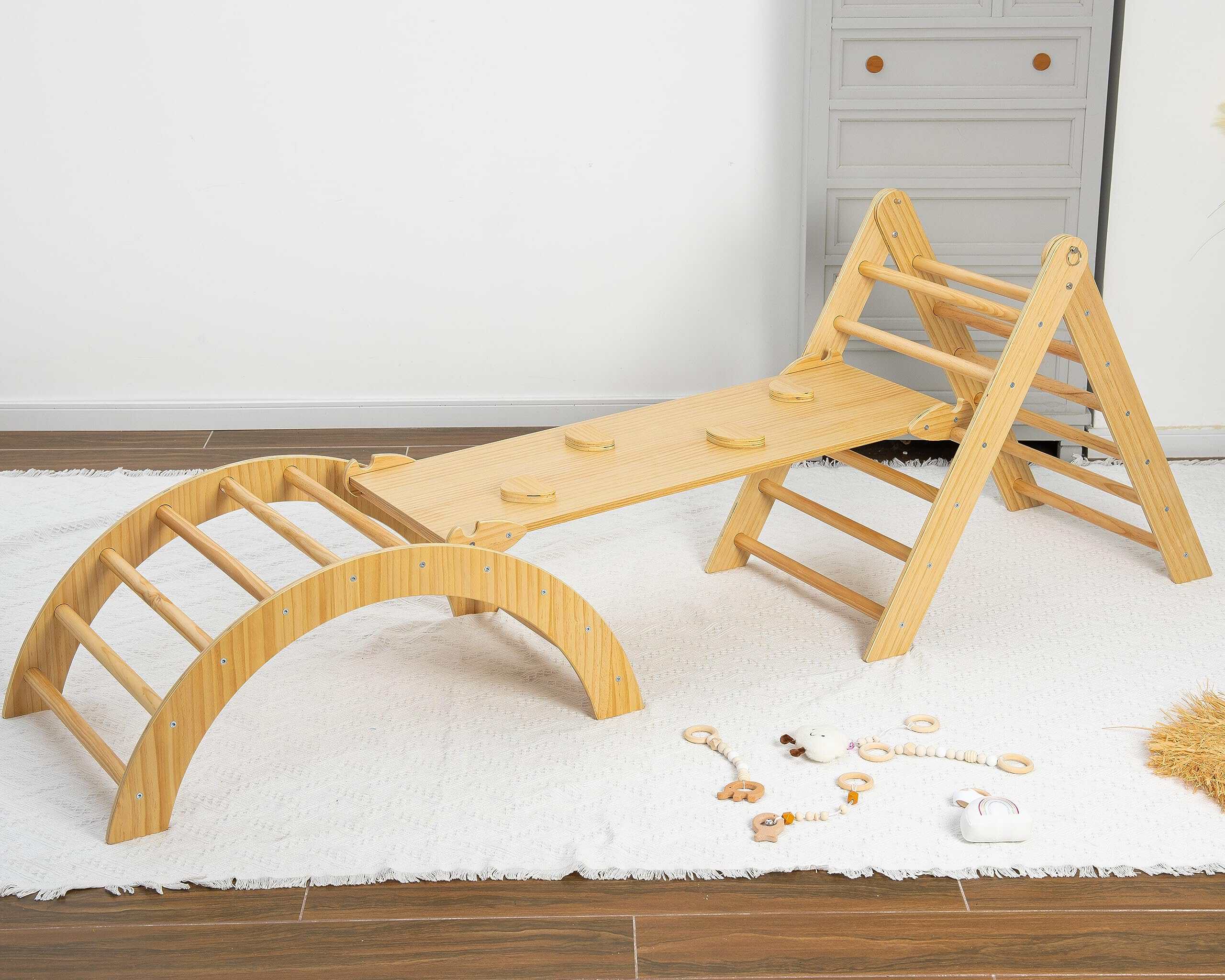 Avenlur Cedar 5-in-1 Indoor Gym Playset - Set de Juegos de - Imagen 4