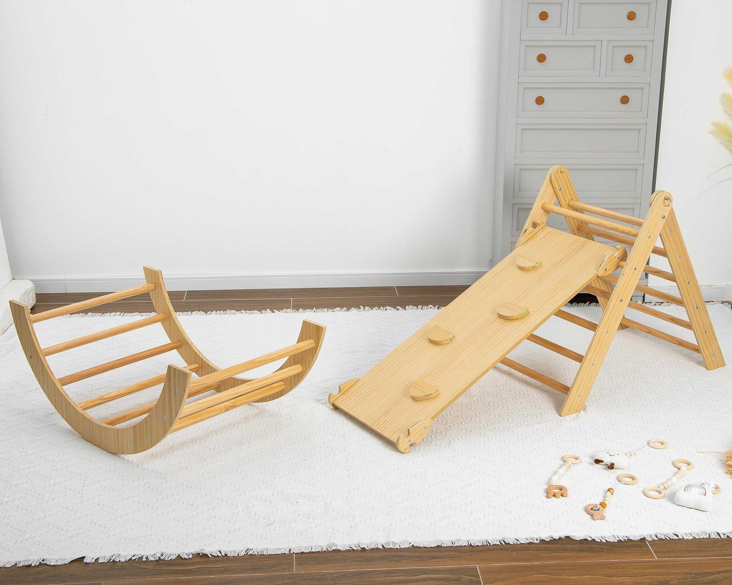 Avenlur Cedar 5-in-1 Indoor Gym Playset - Set de Juegos de - Imagen 3