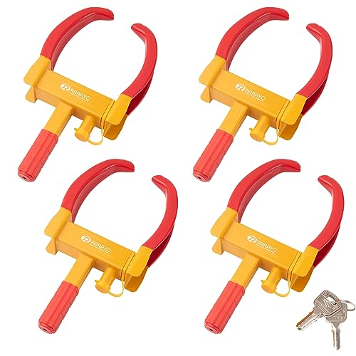4 Pack Bloqueo de Rueda Universal de Seguridad Pesado