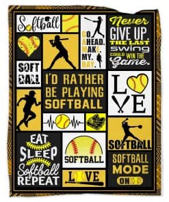 Manta de béisbol 80''x60'' Manta regalo de béisbol Súper