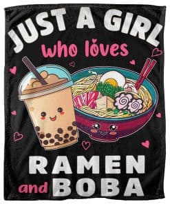 Manta de Ramen Touchish Solo una Chica que Ama el Ramen y