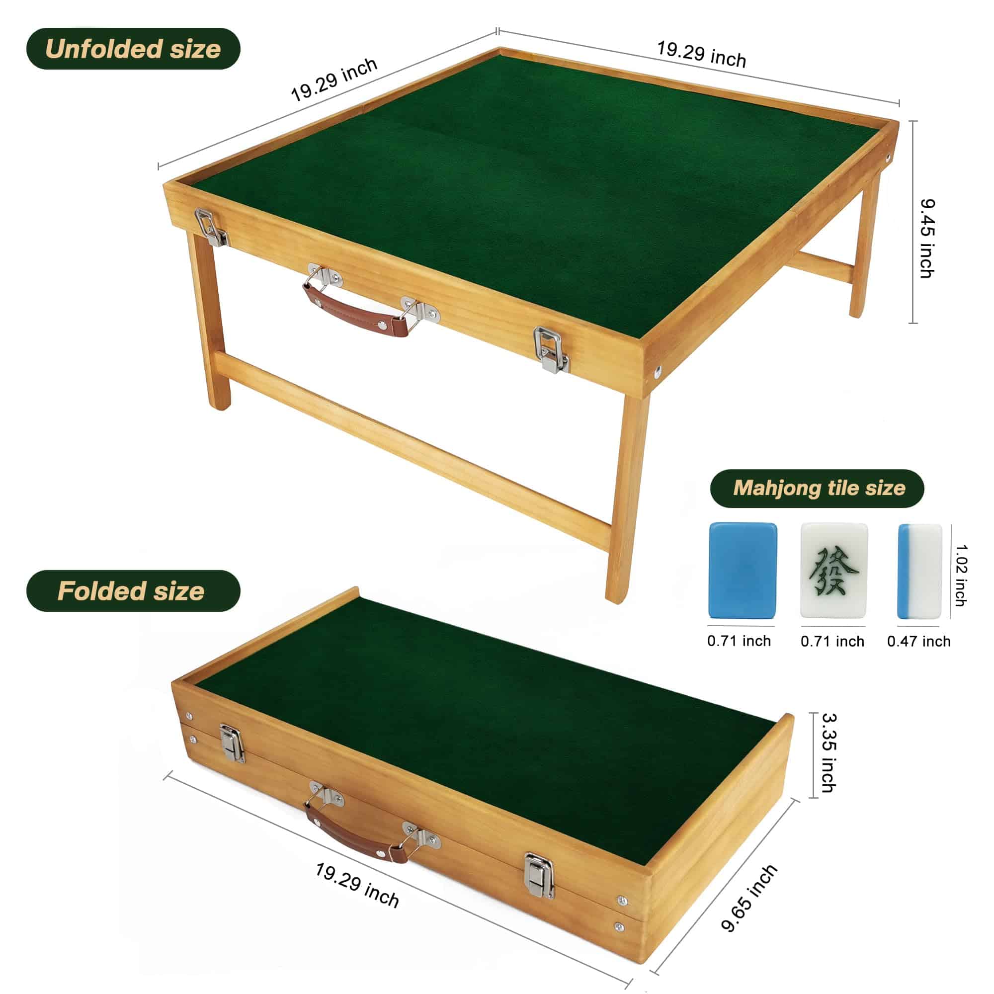 Mesa de Mahjong de Steelway con juego de fichas, Set de - Imagen 5