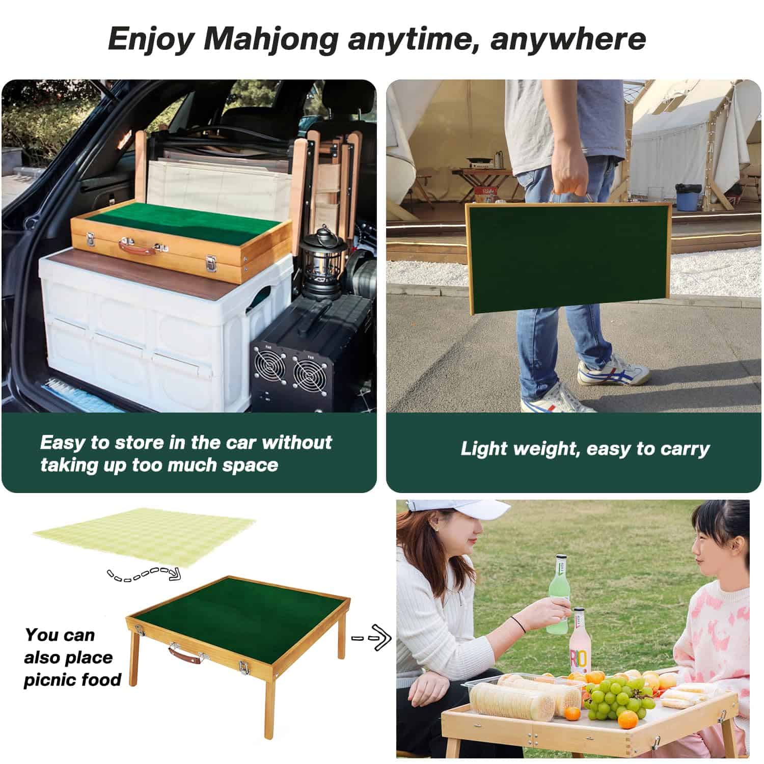 Mesa de Mahjong de Steelway con juego de fichas, Set de - Imagen 8