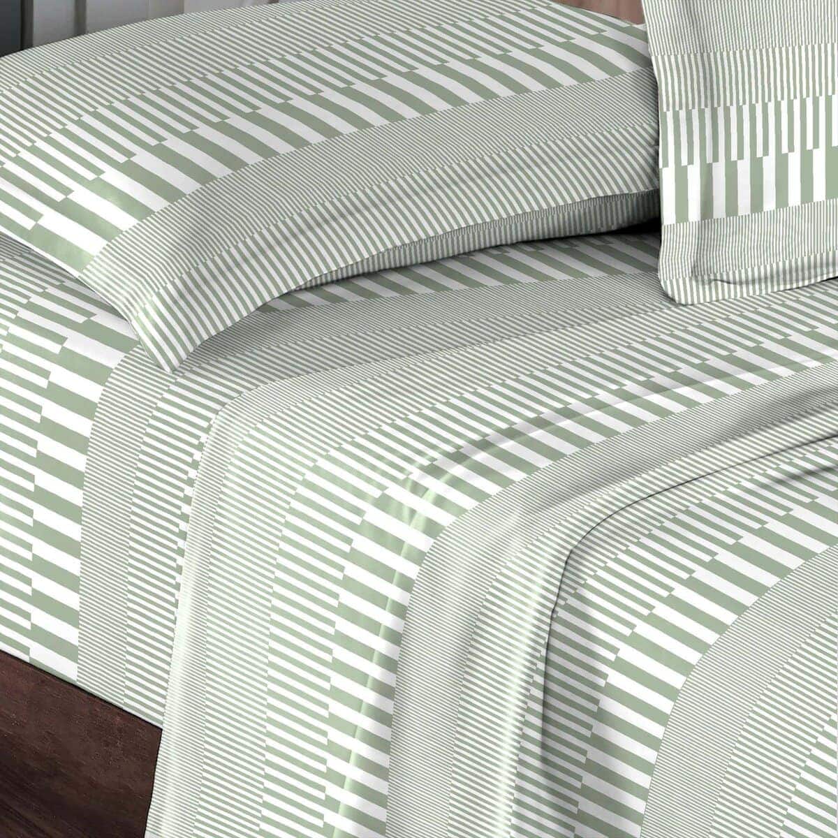 Juego de sábanas 100% algodón Pizuna Full Size, lujosas