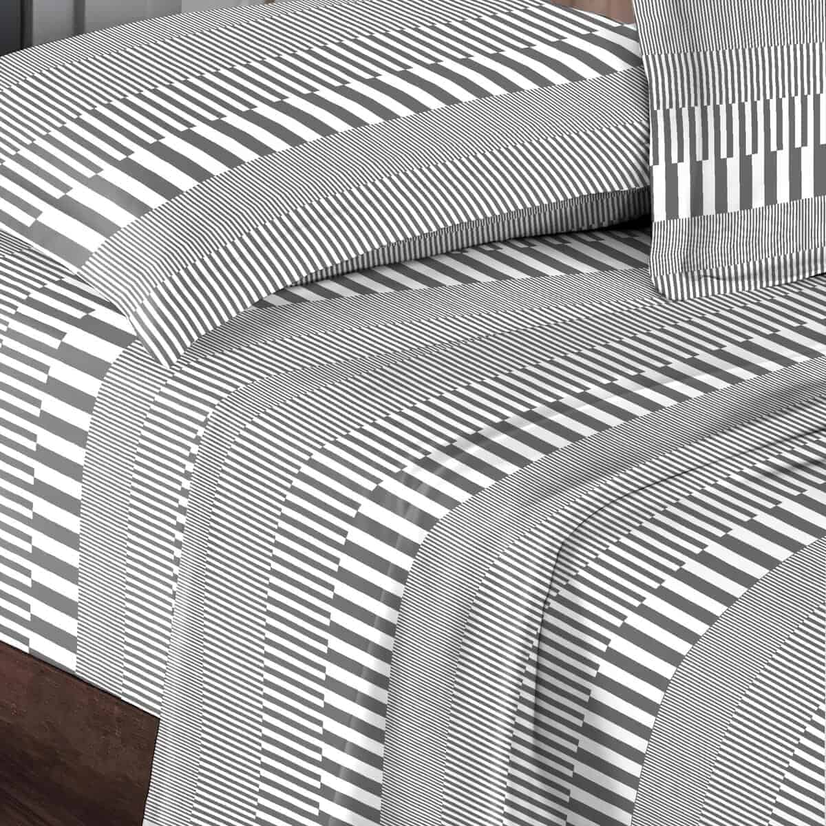 Sábanas de Algodón Puro 100% RV King Size Pizuna, Lujoso