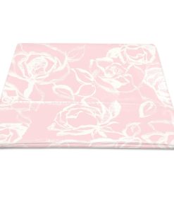 Sábana Plana 100% Algodón Puro para Twin XL Rosa Floral