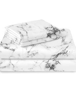 Sábanas de algodón 100% puro Pizuna RV tamaño queen,