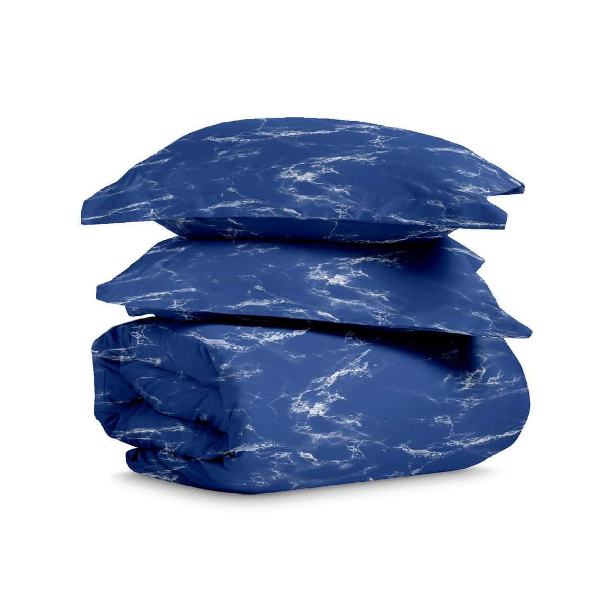 Juego de Funda de Edredón 100% Algodón Puro -Marble Blue