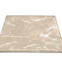 Sábana Plana de Algodón Puro Pizuna Full Marble Taupe (1