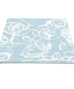 Sábana Plana de Algodón Puro 100% Pizuna Twin XL Azul