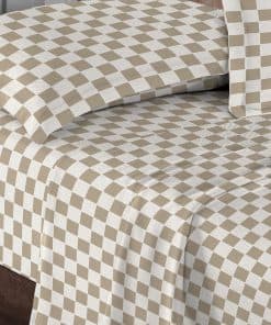 Sábanas de Algodón Puro Pizuna RV King Size, Luxuosa de 400