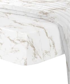 Sábana Ajustable King de Puro Algodón 100%, lujosa Sábana