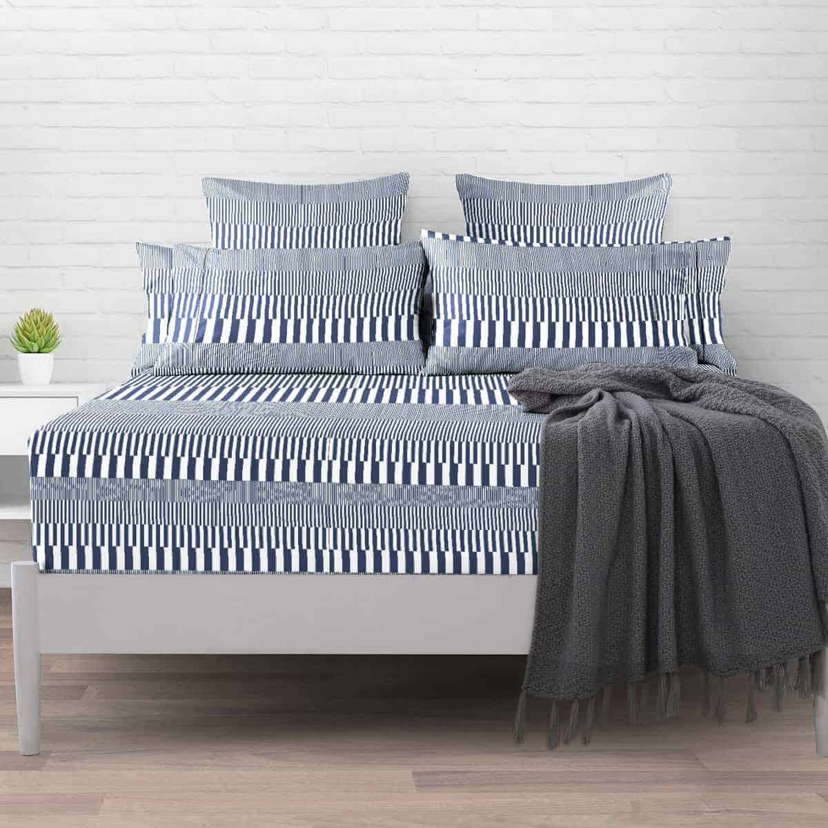 Sábana Ajustable Pizuna Pure 100% Algodón Twin, Sábana de