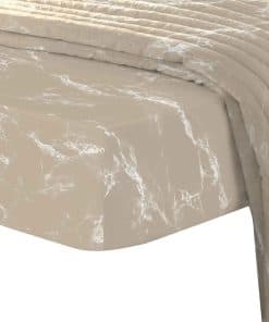 Sábana Ajustable Pizuna Pure 100% -Mármol Taupe